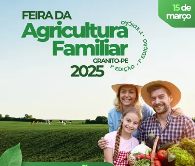 1ª Feira da Agricultura Familiar de Granito promete movimentar o município neste sábado (15)